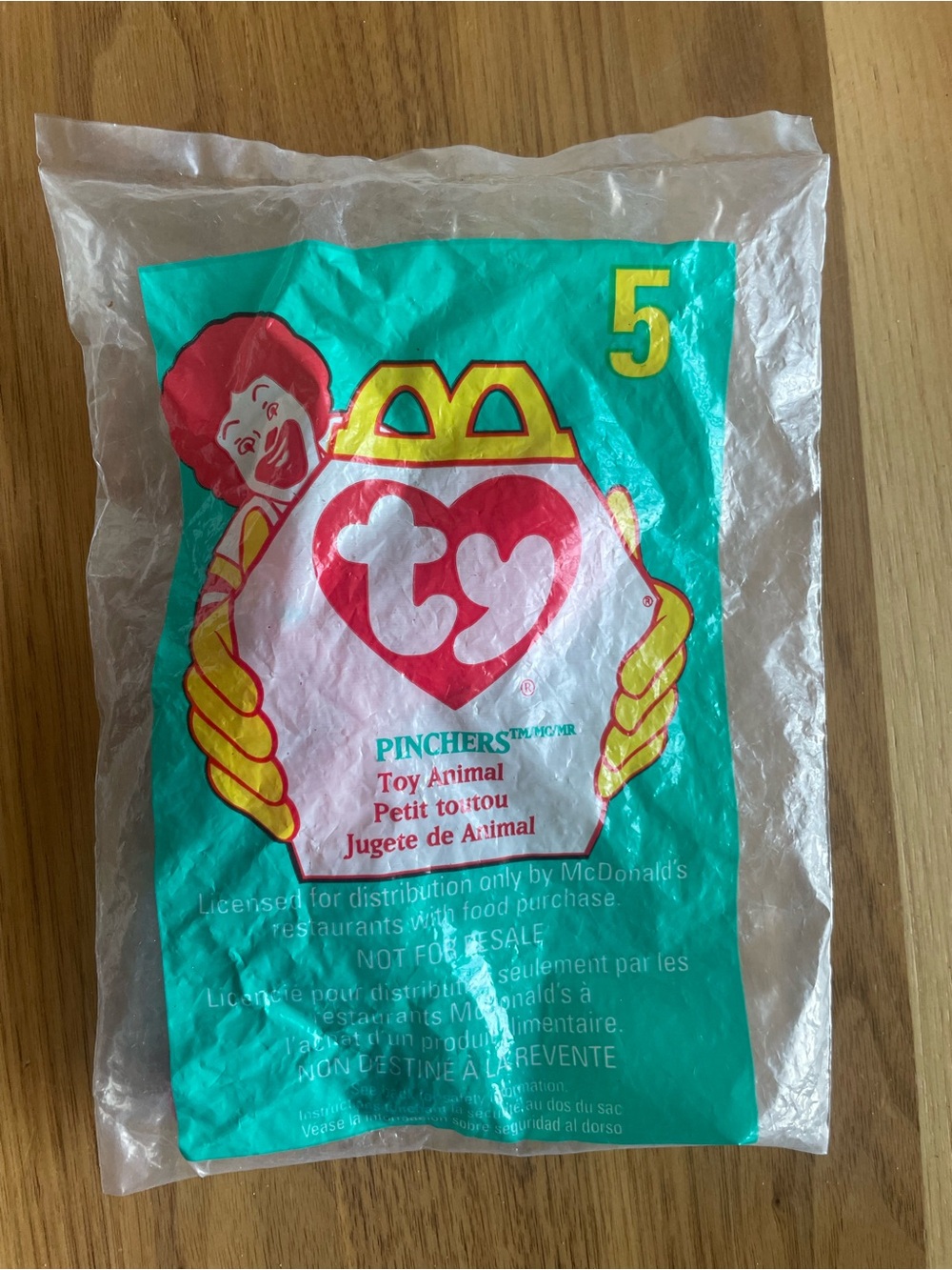 McDonald's Beanie Baby TY teeny beanie baby- Pinchers